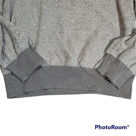 American Rag | Grey Heathered Long Sleeve Knit Shirt | Size Medium - Picture 3 of 4